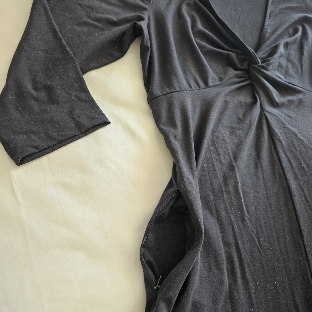 Eddie Bauer Black Midi Dress